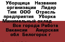 Уборщица › Название организации ­ Лидер Тим, ООО › Отрасль предприятия ­ Уборка › Минимальный оклад ­ 15 000 - Все города Работа » Вакансии   . Амурская обл.,Белогорск г.